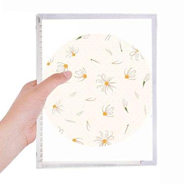 Imagem de Caderno de flores de pera branca com flor de pétala de folhas soltas diário recarregável