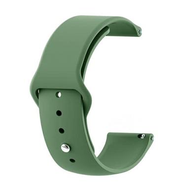 Imagem de Pulseira Silicone 20mm amazfit Gts / Gts2 / Gts Mini/Gtr Verde Exercito - (C7COMPANY)
