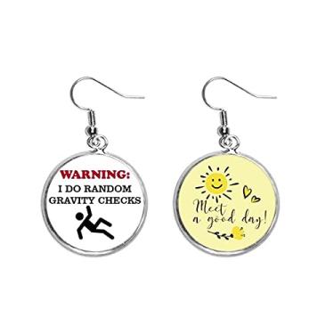 Imagem de Brinco de flor de sol para outono aleatório com detecção de gravidade, joia moderna