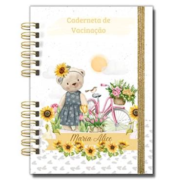 Imagem de Caderneta de Vacinação do Bebê - Ursinha de Girassol