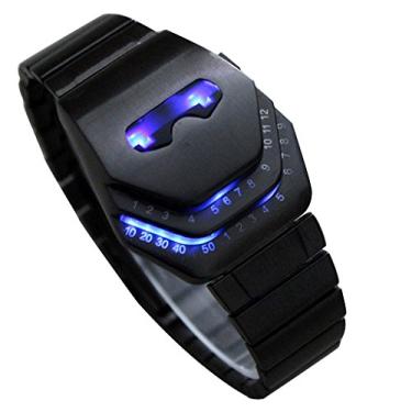 Imagem de Relógios masculinos Vavna Peculiar Cool Gadgets Interestante Incrível Cabeça de cobra Design Azul LED WTH8021