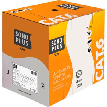 Imagem de Cabo de Rede Furukawa Sohoplus CAT.6, Azul U/UTP 24AWGX4P CMX Caixa 305 Metros- 23400174
