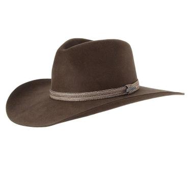 Imagem de Chapéu Cavalgada de Feltro Marrom Texas Diamond 2-Unissex