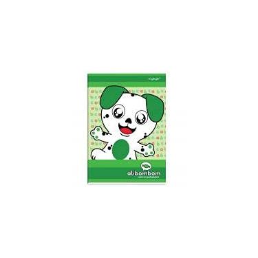 Imagem de Caderno Alibombom Capa Flexível - Verde 123 60 Fls c/10 unidades