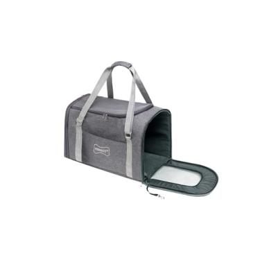 Imagem de Bolsa de Transporte Pet 46x30x27cm Viagem Avião Passeio Carro Luxo para Cães e Gatos Animais de estimação até 11kg Perigot