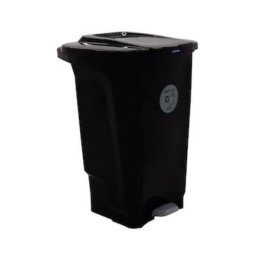 Imagem de Lixeira para Coleta Seletiva com Pedal Tramontina T-Force em Polipropileno Marrom - 100 L