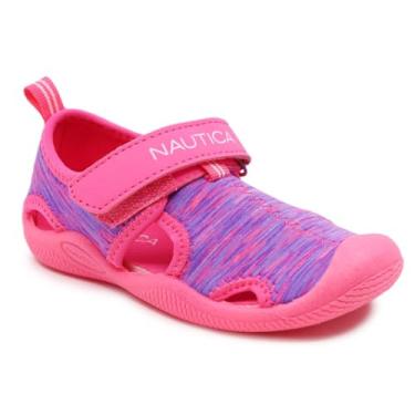 Imagem de Nautica Sapato aquático infantil Kettle Gulf, sandália esportiva de bico fechado | menino - menina (jovens/criança pequena/criança), Rosa, roxo, 1 Infant