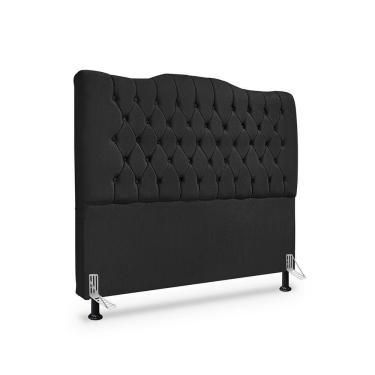 Imagem de Cabeceira De Cama Box Queen 160cm Dunas - Veludo Preto