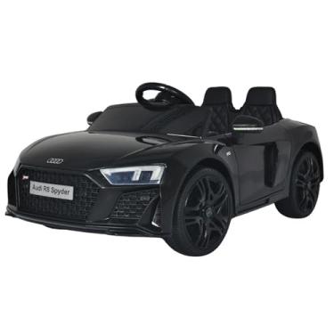 Imagem de Carrinho Elétrico Infantil Motorizado Audi R8 Spyder com Controle Som 12V Preto G31 - Gran Belo