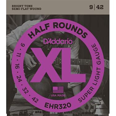 Imagem de Encordoamento Para Guitarra Semi-Flat .009-.042 D'Addario Half Rounds EHR320