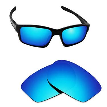 Imagem de Alphax Lentes de reposição polarizadas para óculos de sol Oakley Chainlink OO9247 - Opções, Azul gelo espelhado