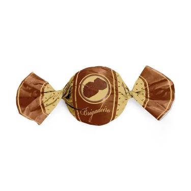 Imagem de 100 Embalagem para trufa Brigadeiro 15x16cm c/ aluminio