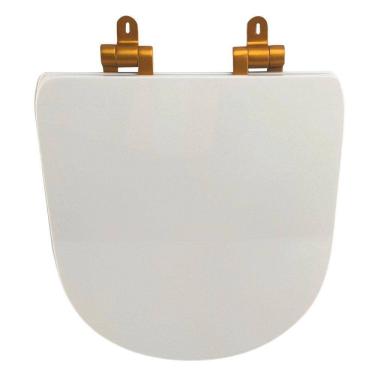 Imagem de Assento Sanitário Poliéster para Louça Life/vogue Plus celite/deca Slow Close Matte Branco