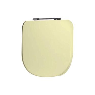 Imagem de Assento Sanitário Poliéster para Louça Vogue Plus Conforto deca Aço Creme