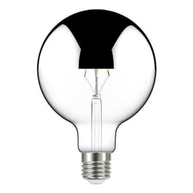 Imagem de Lâmpada LED Filamento Defletora 3W Globo 125 Taschibra Luz Âmbar 4 Unidade - 2200K