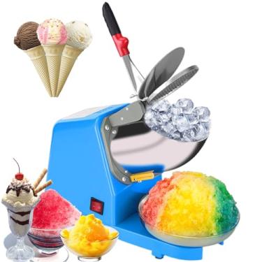 Imagem de Máquina de gelo raspado Máquina de cone de neve Triturador de gelo 2000RPM Fabricante de cone de neve Máquina de gelo raspado com placa de gelo Dissipação rápida de calor para festas, reuniões, c