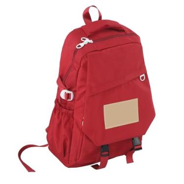 Imagem de Mochila de Nylon Mochila Casual para Laptop Mochila Escolar, Com Bolsa Escolar Com Alça Forte Mochila Escolar Moda Zíper Duplo para Compras para Trabalho Mochilas Multiuso