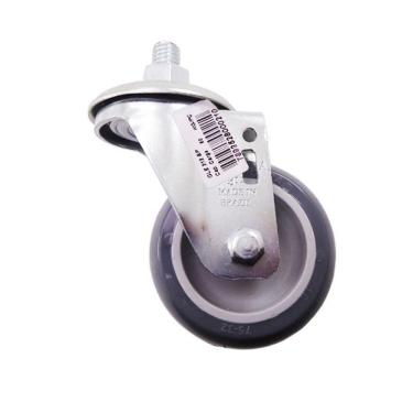 Imagem de Rodizio Parafuso Schioppa Giratório 60Kg Sem Freio 3" (75mm) - Cinza