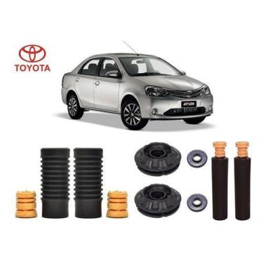 Imagem de 4 Kit Do Amortecedor Coxim Batente Rolamento Dianteiro Traseiro Toyota
