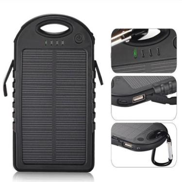 Imagem de Carregador 38.000mah Placa Solar Power Bank Powerbank Luxo - Home Good