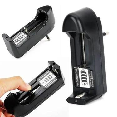 Imagem de Carregador Universal de Baterias Li-Ion Para Lanternas 18650, CR123A, 