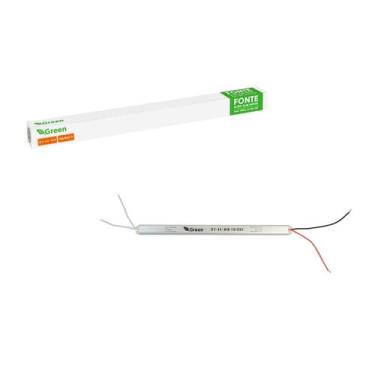 Imagem de Fonte Ultra Slim Driver P/ Perfil Fita Led 12v 4a 48w Bivolt - GREEN, 