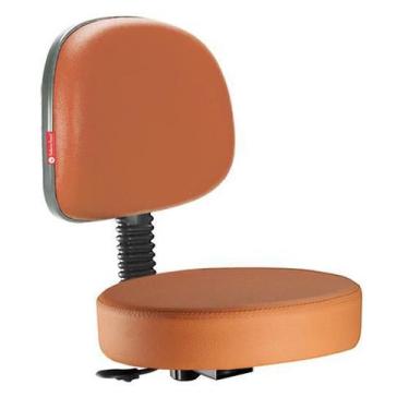 Imagem de Cadeira Mocho Estética Secretária Laranja - Cadeira Brasil