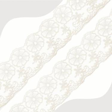 Imagem de Renda De Guipír Crl-01 - Bege Natural - Nº: 296 Rolo Com 13,7 Metros -