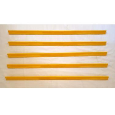 Imagem de Porta Etiqueta Bandeja Gondola LX 92 Cm Amarelo Kit Com 5 - Amapá