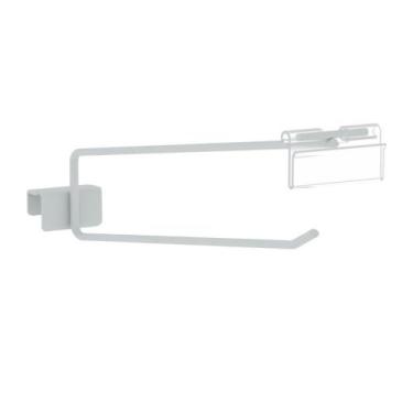 Imagem de Gancheira Simples Amapa Com Porta Etiqueta 25Cm Branco - Amapá