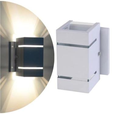 Imagem de Arandela Decorativa Parede com Base 2 Frisos e 2 Focos 15x09x08 com So