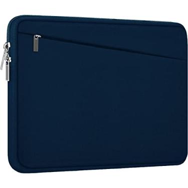 Imagem de Capa para laptop, 15,6 polegadas, bolsa de transporte de computador durável, capa protetora com bolso frontal, capa fina para laptop de 15,6 polegadas HP, Dell, Lenovo, Asus, notebook, azul