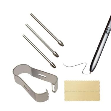 Imagem de (Pacote com 2 + 1 unidade) S22 Ultra Stylus Canetas de metal de substituição, Galaxy S22 Ultra Pen Titanium Tips Peças de reposição para Samsung Galaxy S22 Ultra, s22