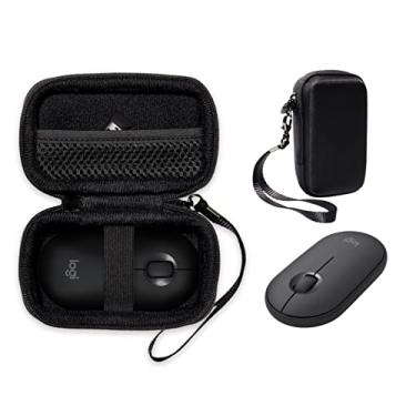 Imagem de CaseSack Capa de mouse para Logitech Pebble, Pebble M350, M355, i345 mouse Bluetooth sem fio (preto)
