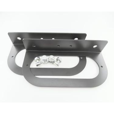 Imagem de BBMTA Luz traseira oval de substituição 15 cm L suporte de montagem para caminhão barco RV (pacote com 2)
