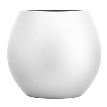 Imagem de Vaso Fibra De Vidro Decoração 40cm Estilo Vietnamita Plantas (Branco Fosco)