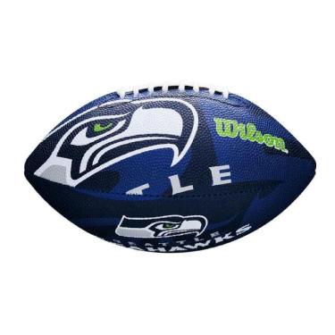 Imagem de Bola De Futebol Americano Wilson Nfl Team Logo Jr Seatle Seahawks