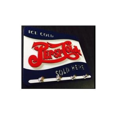 Imagem de Porta Chaves Madeira Mdf Não Esqueça Chaves Pepsi Cola - Casa Nobre