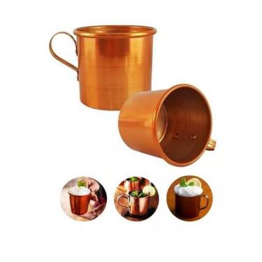 Imagem de 2  Canecas Moscow Mule Pub Rose Inox Drink  300ml