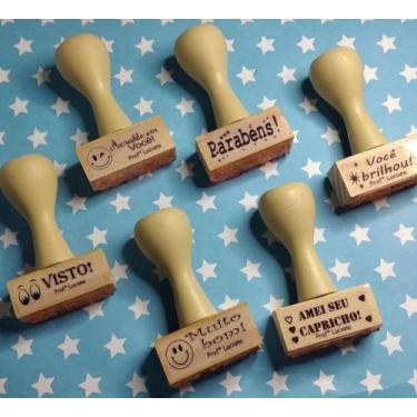 Imagem de Kit carimbo de incentivo, Carimbos, Kit carimbo, Professor, Carimbos p