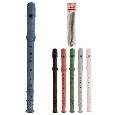 Imagem de Flauta Doce Instrumento Sopro 30cm Brinquedo Musical - Evolvere, Tocar