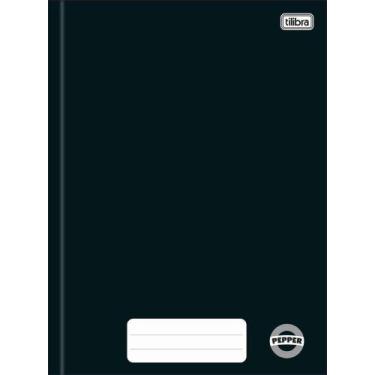 Imagem de Caderno Peq. 80 fls Preto Pepper Brochura Capa Dura Tilibra