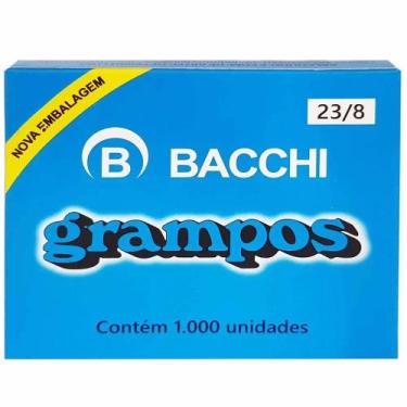 Imagem de Grampos para Grampeador 23/8 Galvanizado 1000 Unidades Bacchi