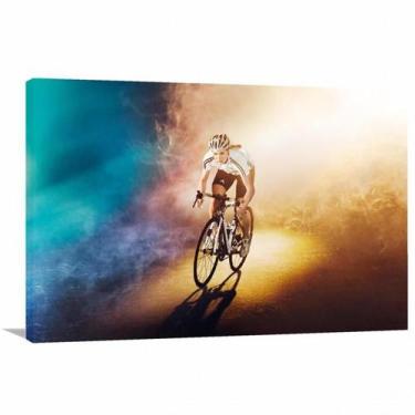 Imagem de Quadro decorativo Bicileta Jogos Olimpicos Tela em Tecido - Wall Frame