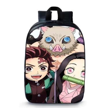 Imagem de Mochila Pré  Escola Pequena Creche Escolar Infantil Mangá Anime Geek S
