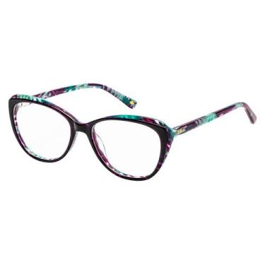 Imagem de Armação de Óculos Infantil Lilica Ripilica VLR205 C06 - Preto 50