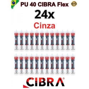 Imagem de Pu 40 Cibra Flex Cola Selante De Poliuretano cx c/24x 400g Br/Cz/Pt Ca