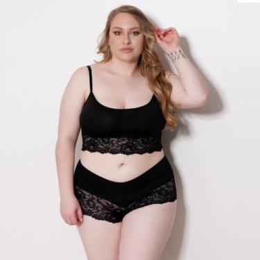 Imagem de Conjunto Espera Marido Plus Size - Ternura Íntima, Branco, M
