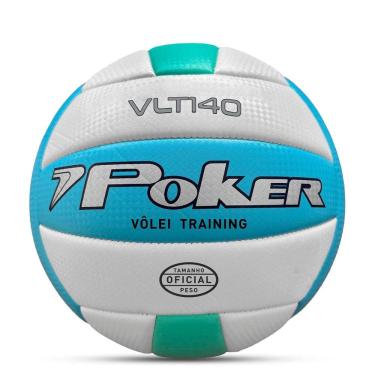 Imagem de Bola Vôlei Training VLT 140 Soft N°4 Praia Quadra Válvula Removível Poker