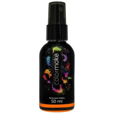 Imagem de Spray para cabelo laranja neon Colormake 50 ml